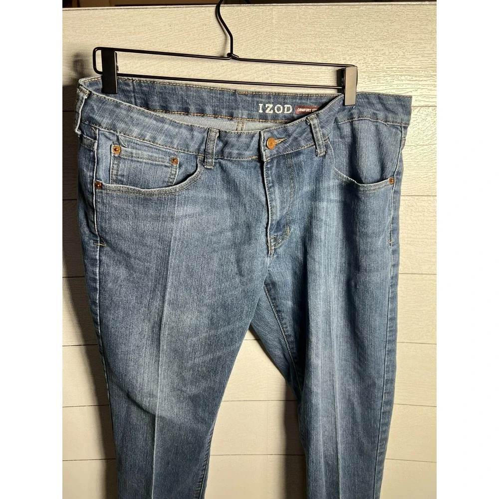 IZOD 36x30 (ACTUAL 38x26) HEMMED Slim Straight Fit Blue Denimn Jeans